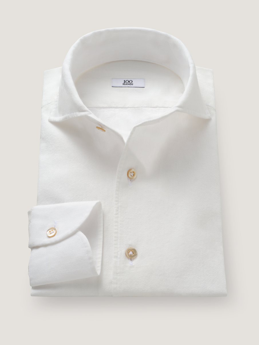 100HANDS ワイシャツ Off-White Japanese Chambray Shirt – 100HANDS