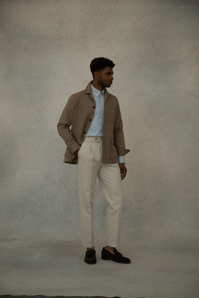 Bestseller Beige Traveller Jacket in Luxurious Art du Linen