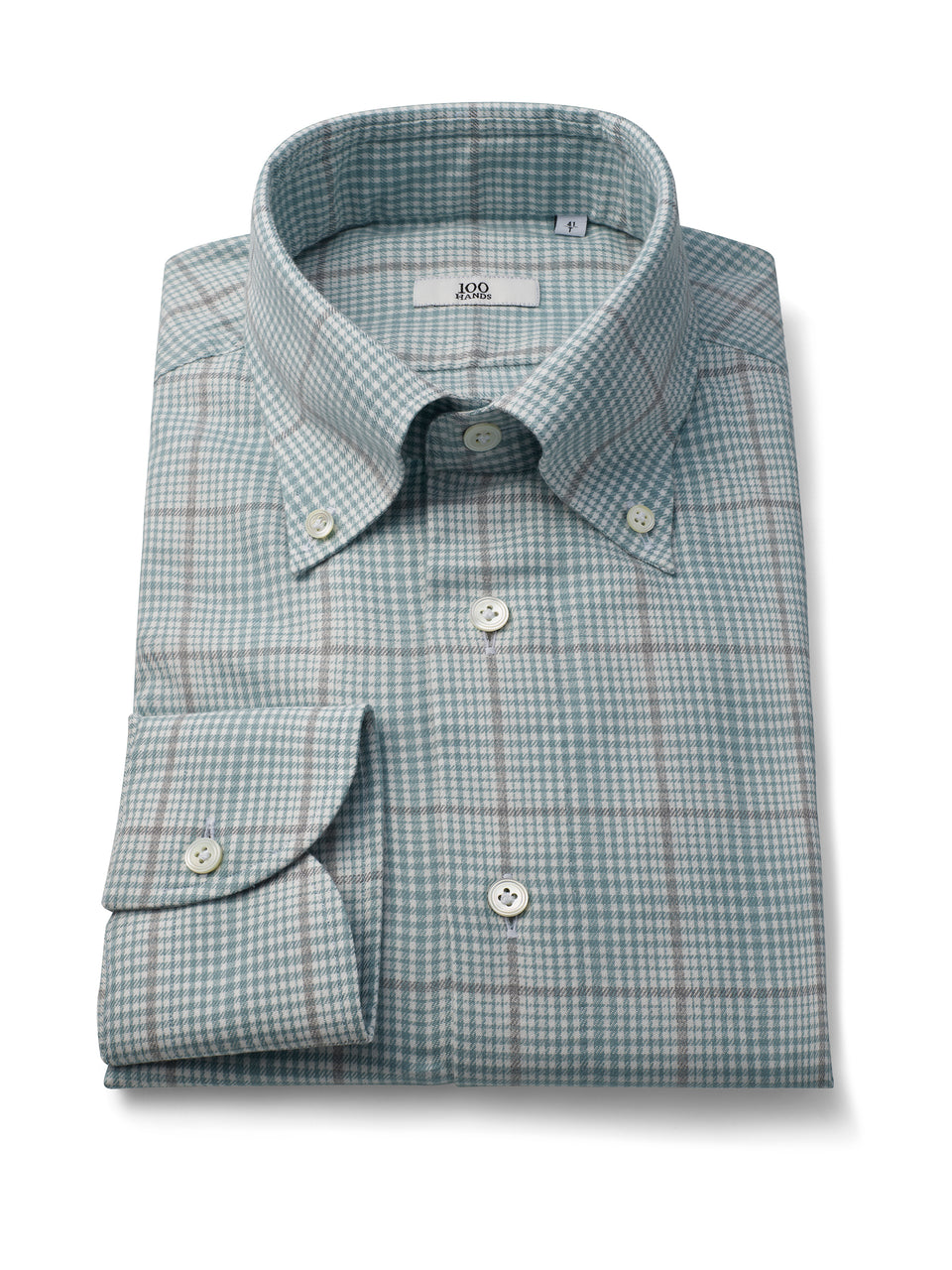 Japanese Ocean Mint Green Plaid Flannel