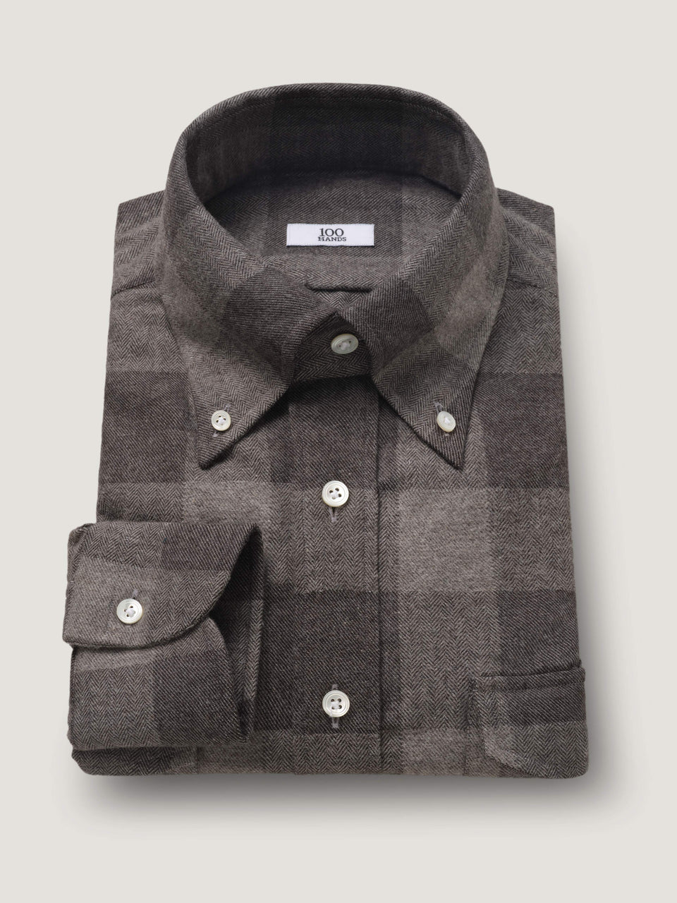 Yak Wool Winter Shirt in Chessmate Grey Check