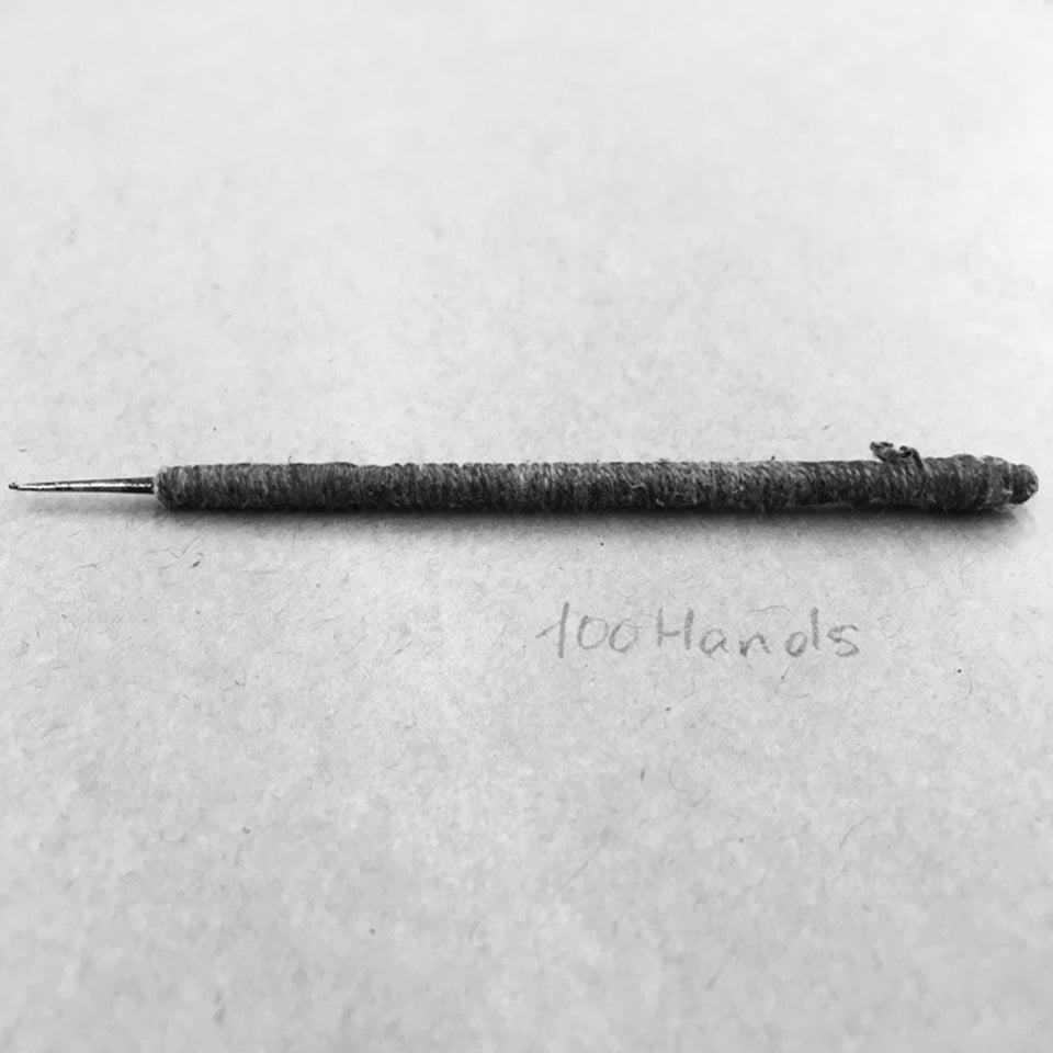 34 hours of handwork per shirt