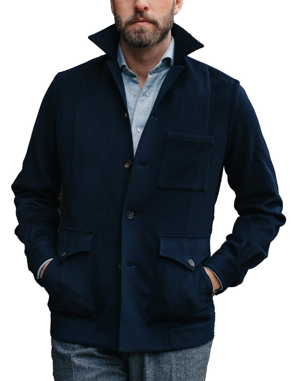 Andreas Weinas Loro Piana Cashmere Wool Bomber