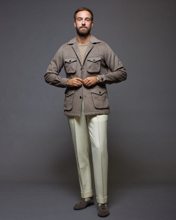 Cozy Earthy 100% Cashmere Andreas Weinas X Loro Piana Jacket