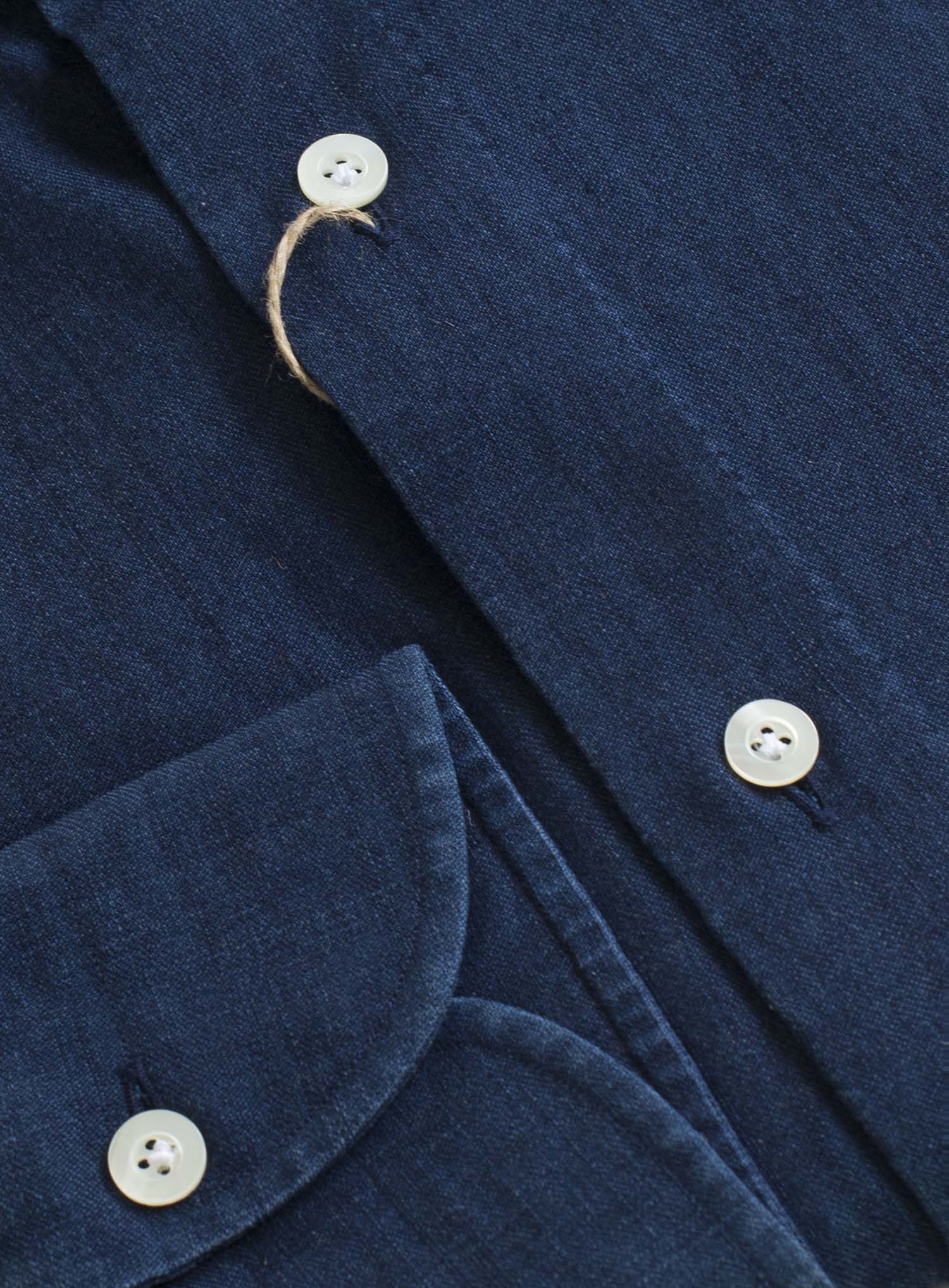 Deep Structured Indigo Shirt – 100HANDS