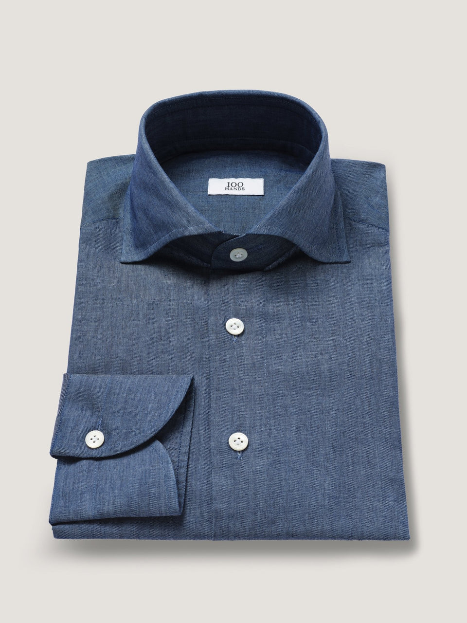 Royale Blue Luxury Shirt in Superfine fabric top view